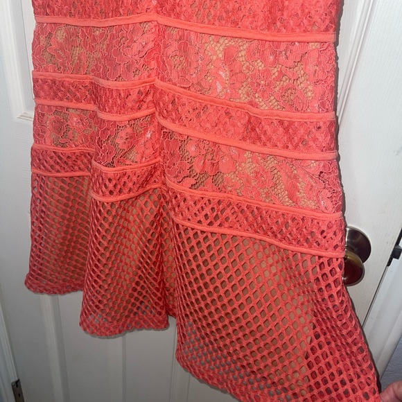 Coral sleeveless Venus dress - Picture 4 of 6